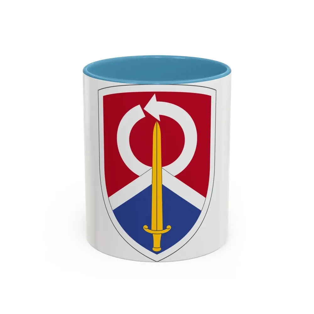451 Sustainment Command (U.S. Army) Accent Coffee Mug 11oz Light Blue - Go Mug Yourself