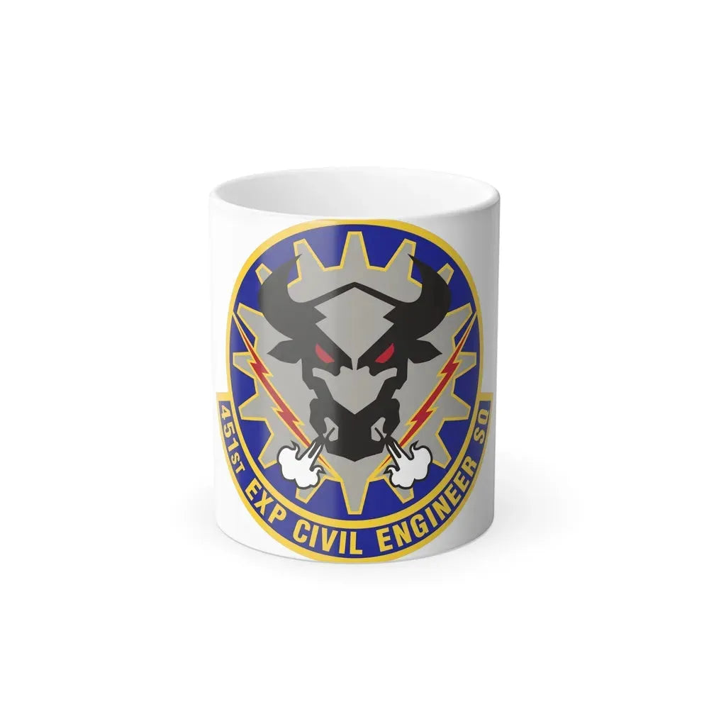 451st Expeditionary Civil Engineer Squadron (U.S. Air Force) Color Changing Coffee Mug 11oz - Go Mug Yourself