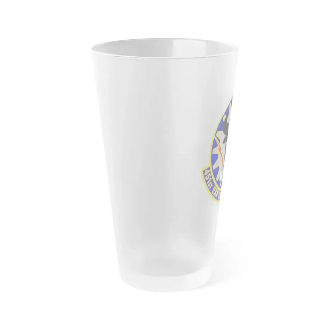 451st Expeditionary Civil Engineer Squadron (U.S. Air Force) Frosted Pint Glass 16oz - Go Mug Yourself