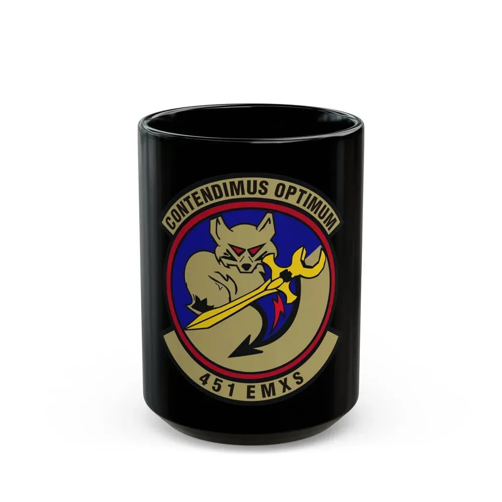 451st Expeditionary Maintenance Squadron (U.S. Air Force) Black Coffee Mug 15oz - Go Mug Yourself