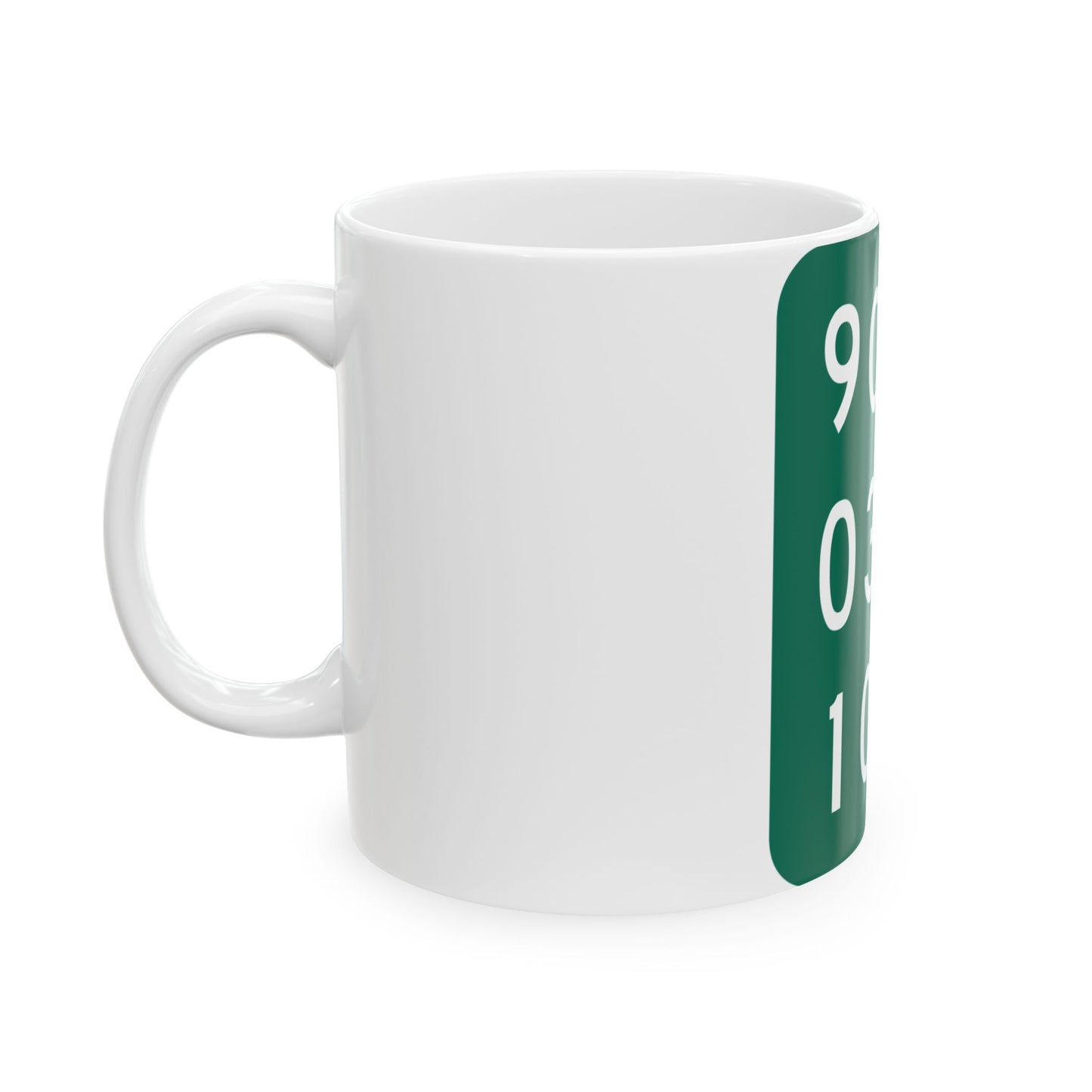 NY-909E (New York) (Road Sign) White Coffee Mug