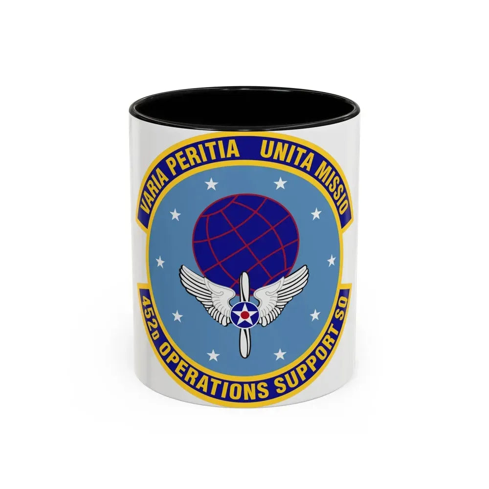 452d Operations Support Squadron (U.S. Air Force) Accent Coffee Mug 11oz Black - Go Mug Yourself