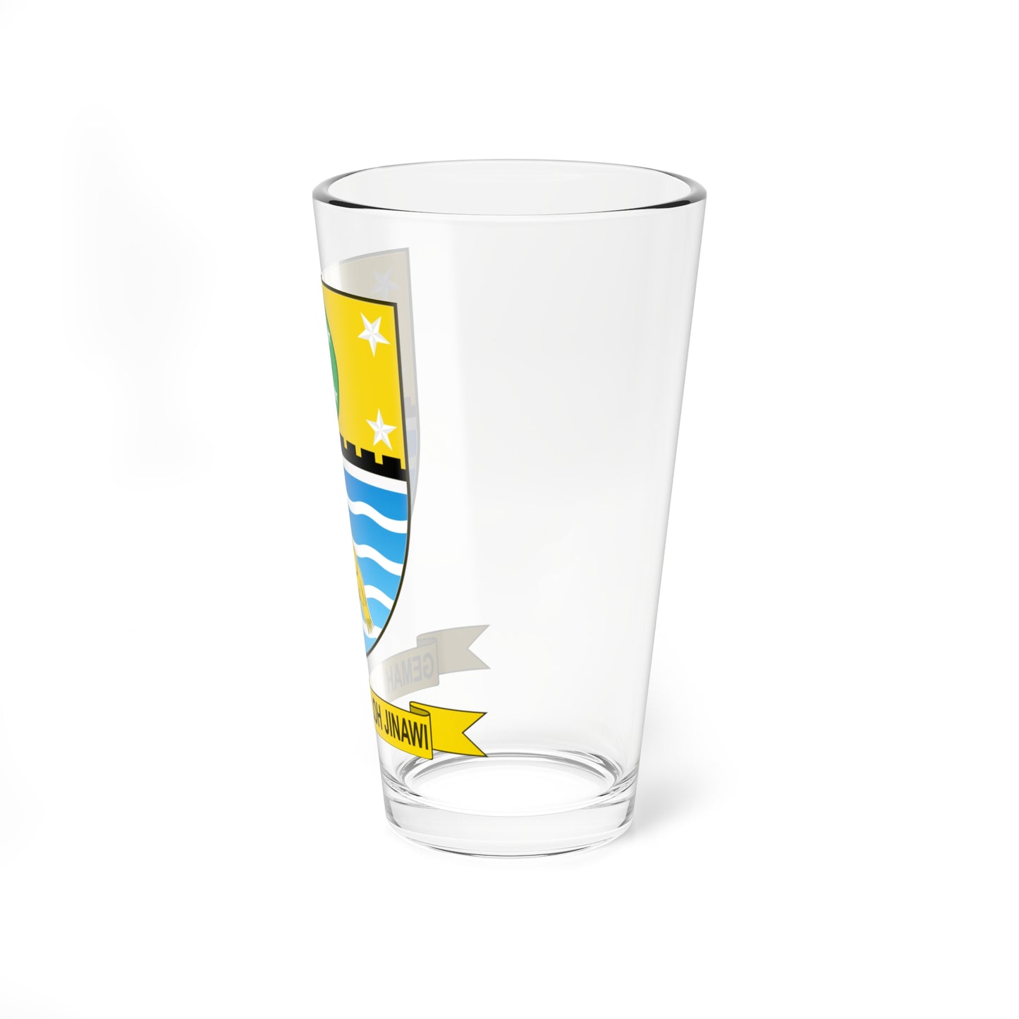 Seal of the City of Cirebon (Indonesia) (Coat of Arms) Pint Glass 16oz