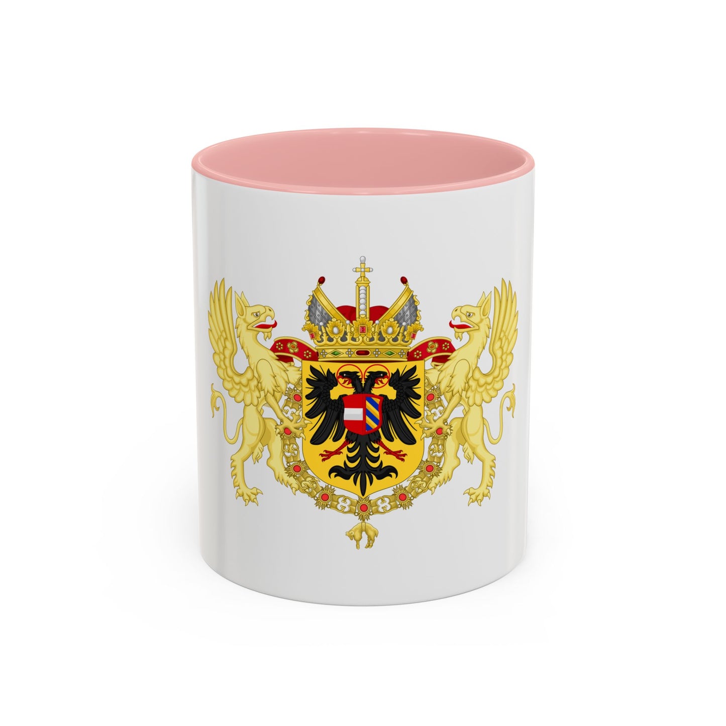 Ornamented Coat of Arms of Maximilian II, Holy Roman Emperor - Accent Coffee Mug