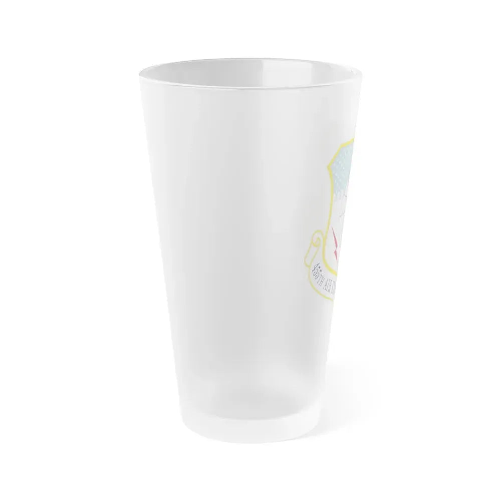 455th Air Expeditionary Wing (U.S. Air Force) Frosted Pint Glass 16oz - Go Mug Yourself