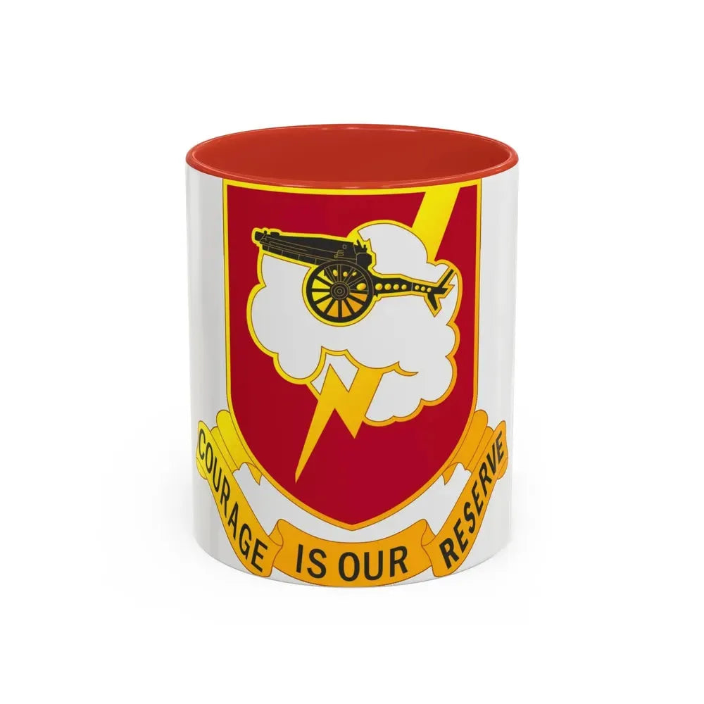 457th Airborne Field Artillery Battalion (U.S. Army) Accent Coffee Mug 11oz Red - Go Mug Yourself