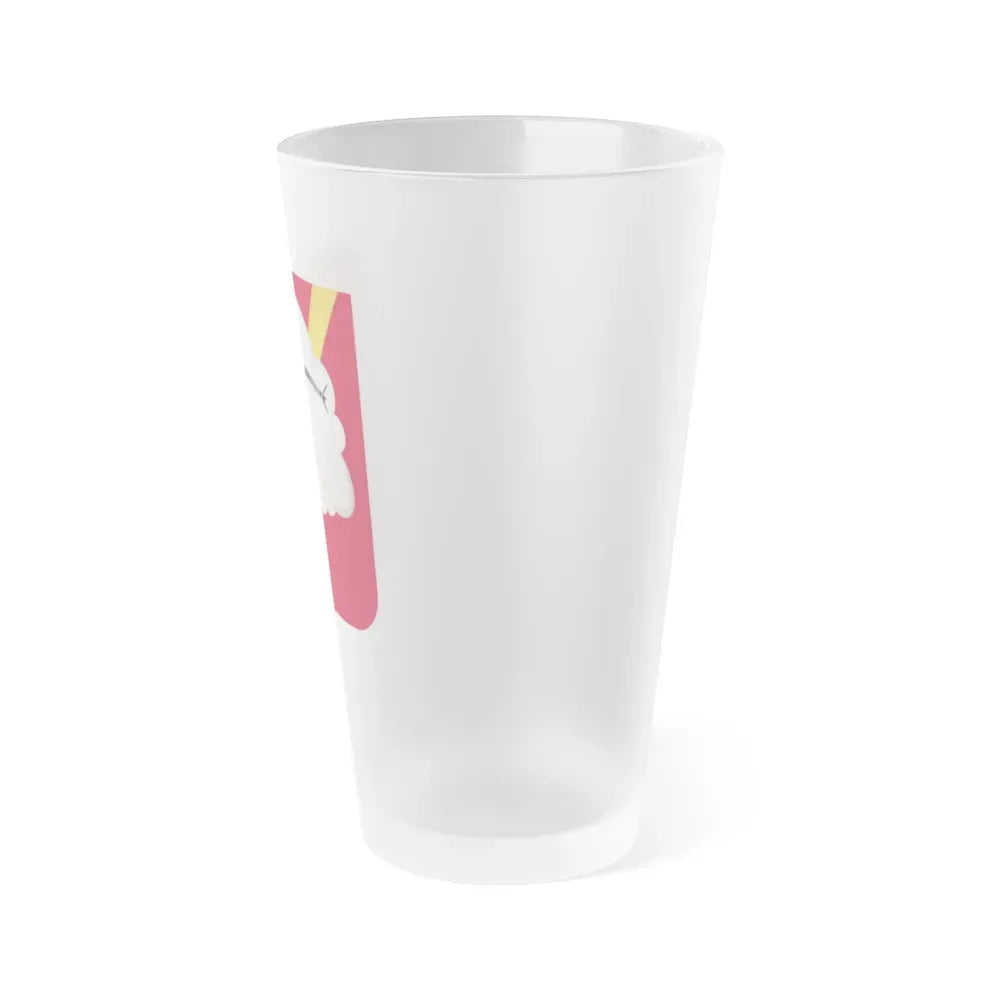 457th Airborne Field Artillery Battalion v2 (U.S. Army) Frosted Pint Glass 16oz - Go Mug Yourself