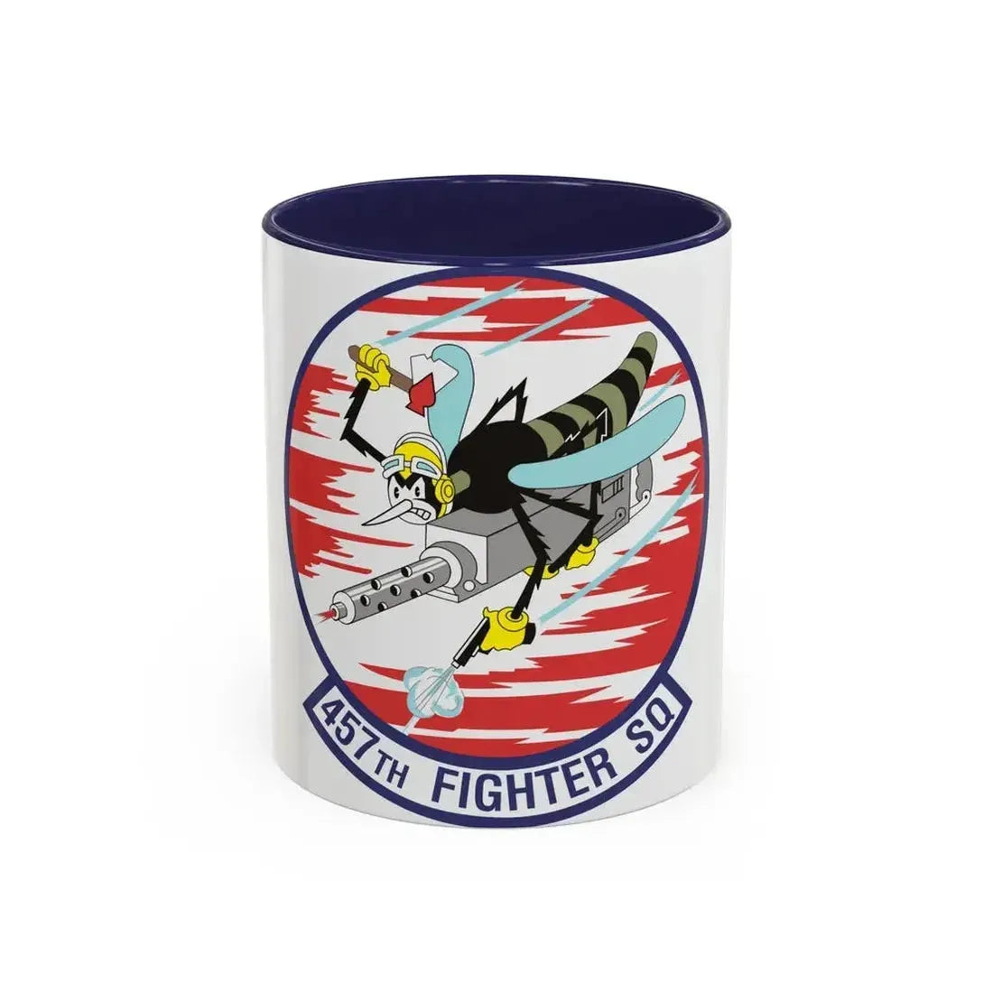 457th Fighter Squadron (U.S. Air Force) Accent Coffee Mug 11oz Navy - Go Mug Yourself