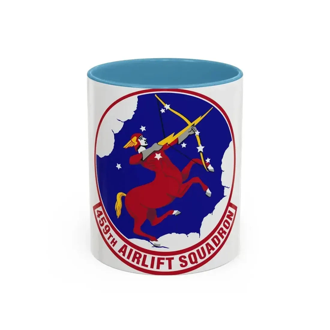 459th Airlift Squadron (U.S. Air Force) Accent Coffee Mug 11oz Light Blue - Go Mug Yourself