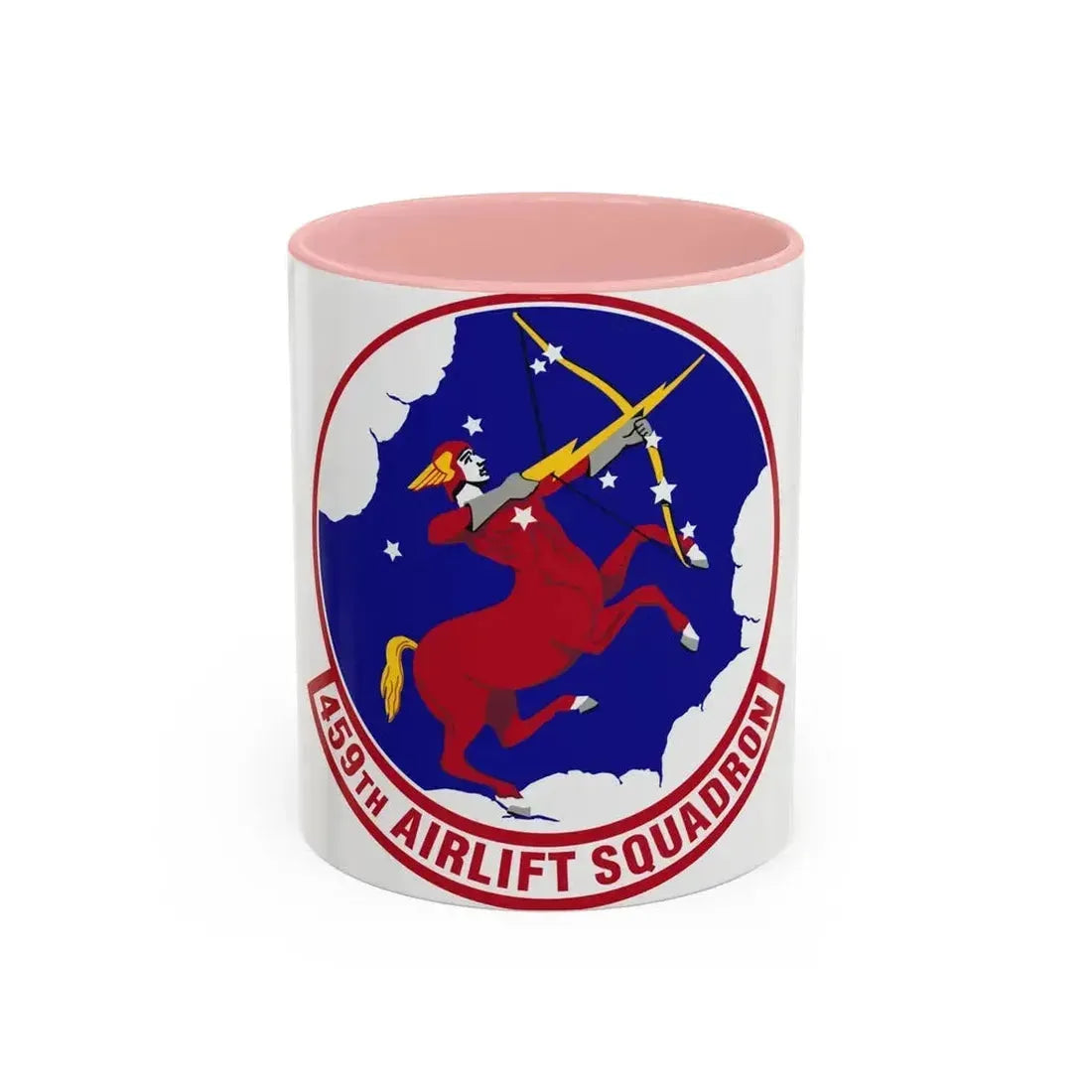 459th Airlift Squadron (U.S. Air Force) Accent Coffee Mug 11oz Pink - Go Mug Yourself