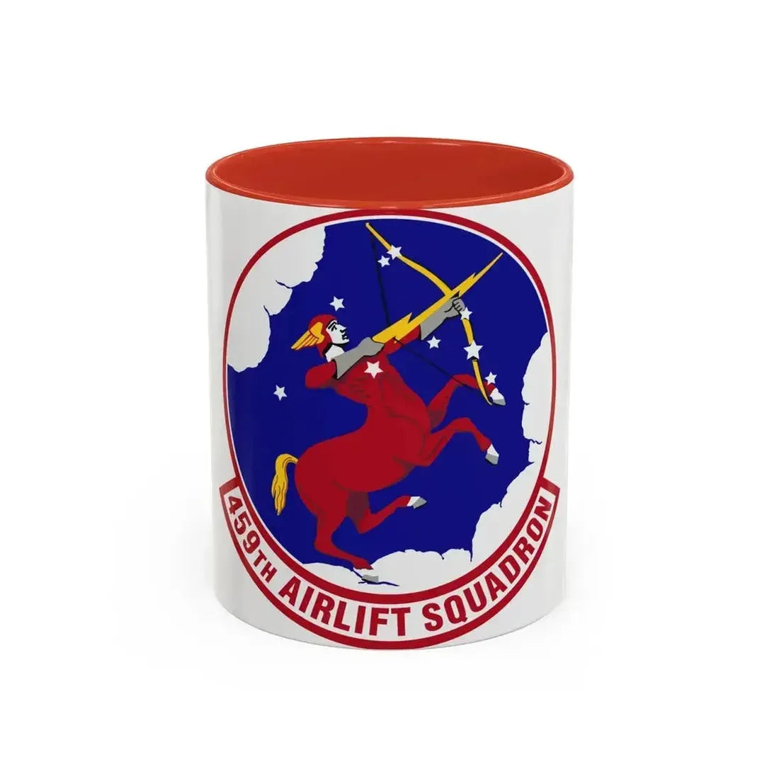 459th Airlift Squadron (U.S. Air Force) Accent Coffee Mug 11oz Red - Go Mug Yourself