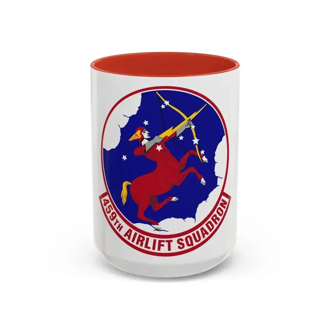 459th Airlift Squadron (U.S. Air Force) Accent Coffee Mug 15oz Red - Go Mug Yourself