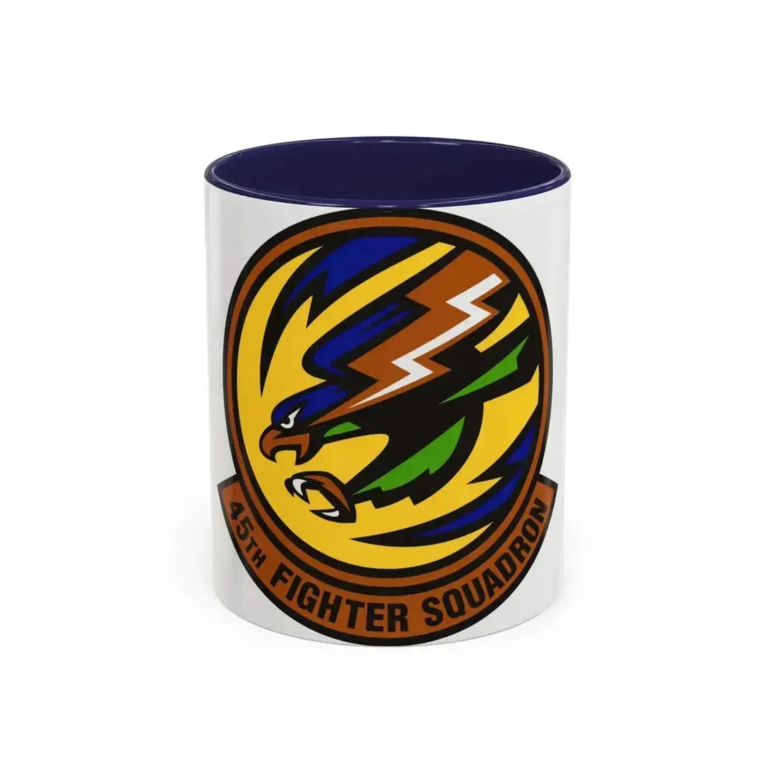 45th Fighter Squadron (U.S. Air Force) Accent Coffee Mug 11oz Navy - Go Mug Yourself