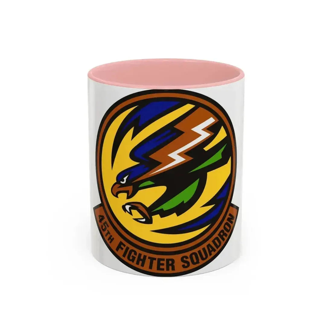 45th Fighter Squadron (U.S. Air Force) Accent Coffee Mug 11oz Pink - Go Mug Yourself