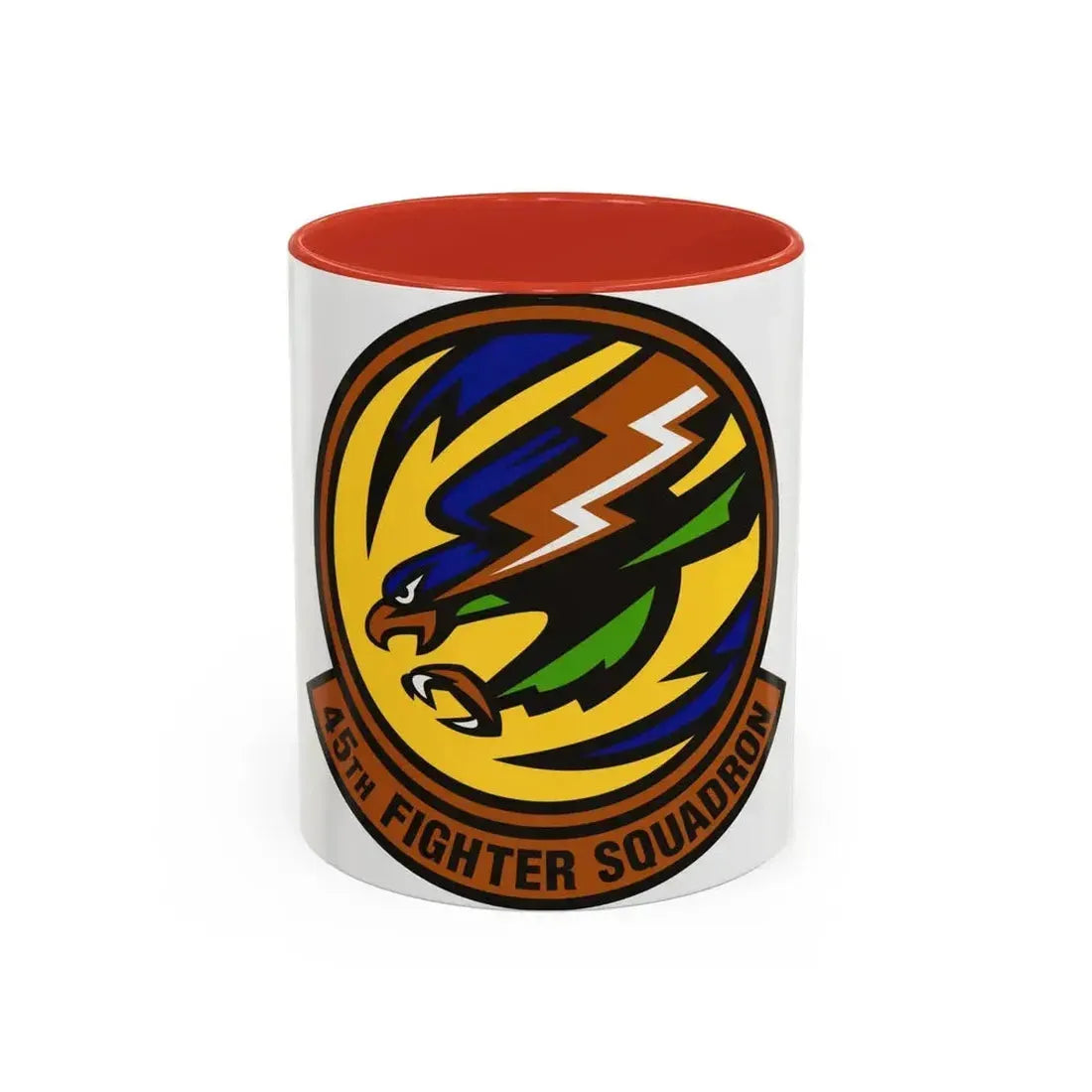 45th Fighter Squadron (U.S. Air Force) Accent Coffee Mug 11oz Red - Go Mug Yourself