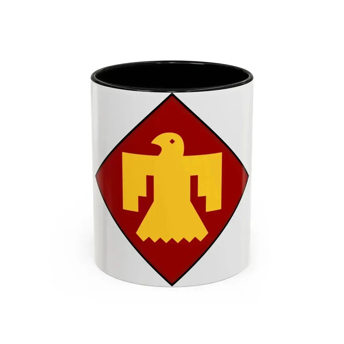 45th Infantry insignia thunderbird (U.S. Army) Accent Coffee Mug 11oz Black - Go Mug Yourself