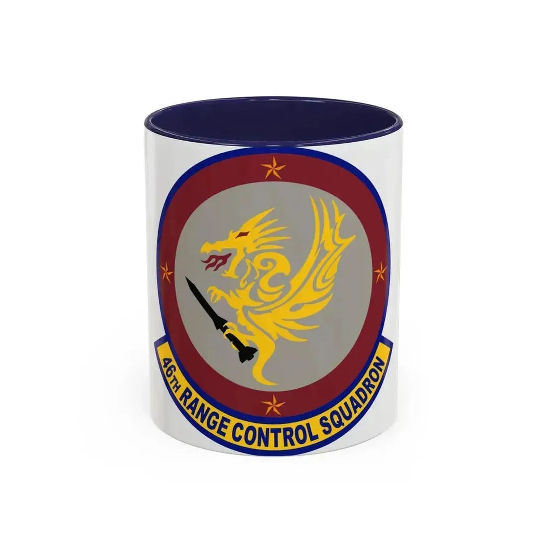 46 Range Control Squadron AFMC (U.S. Air Force) Accent Coffee Mug 11oz Navy - Go Mug Yourself