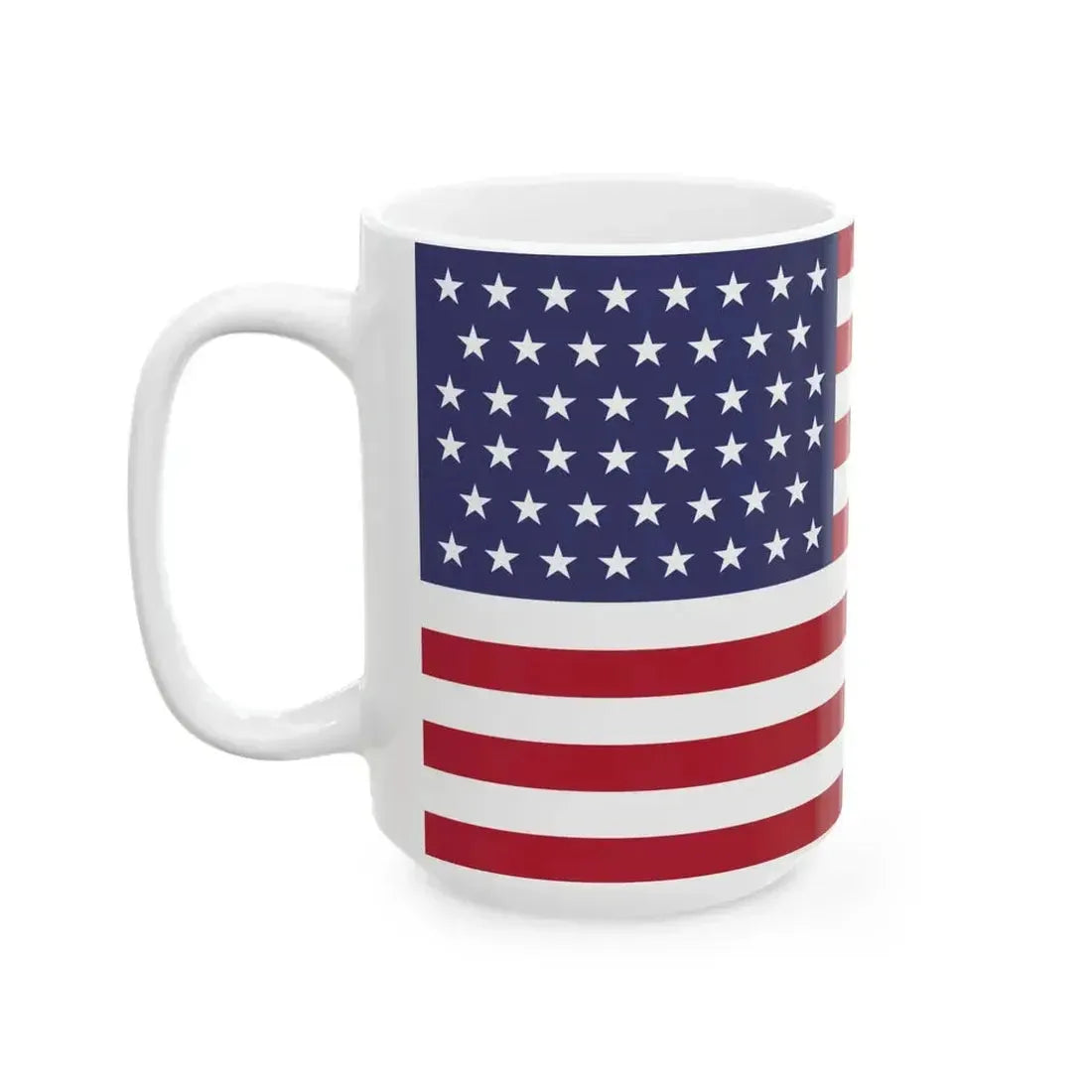 46 Star US Flag (United States) White Coffee Mug - Go Mug Yourself