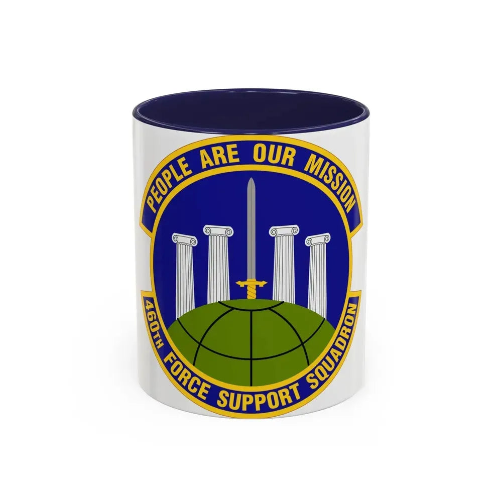 460 Force Support Squadron AFSPC (U.S. Air Force) Accent Coffee Mug 11oz Navy - Go Mug Yourself
