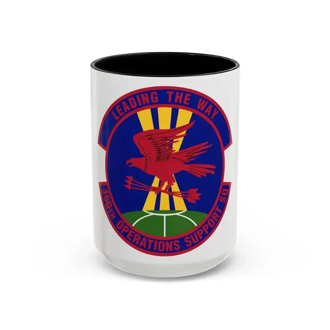 460 Operations Support Squadron USSF (U.S. Air Force) Accent Coffee Mug 15oz Black - Go Mug Yourself
