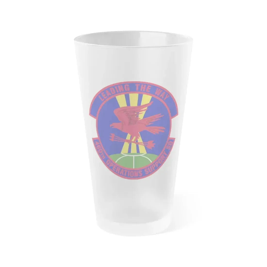 460 Operations Support Squadron USSF (U.S. Air Force) Frosted Pint Glass 16oz 16oz Frosted - Go Mug Yourself