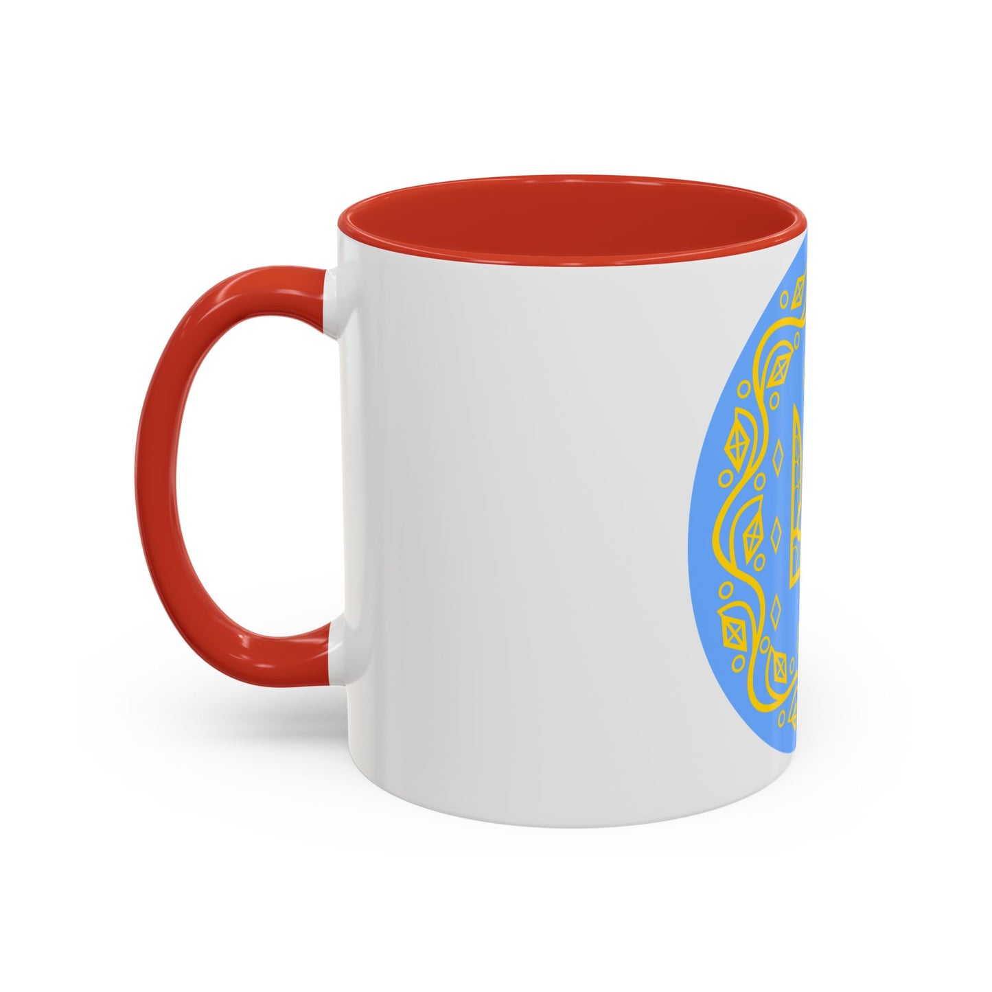 Coat of arms of Ukrainian People's Republic 2 - Accent Coffee Mug