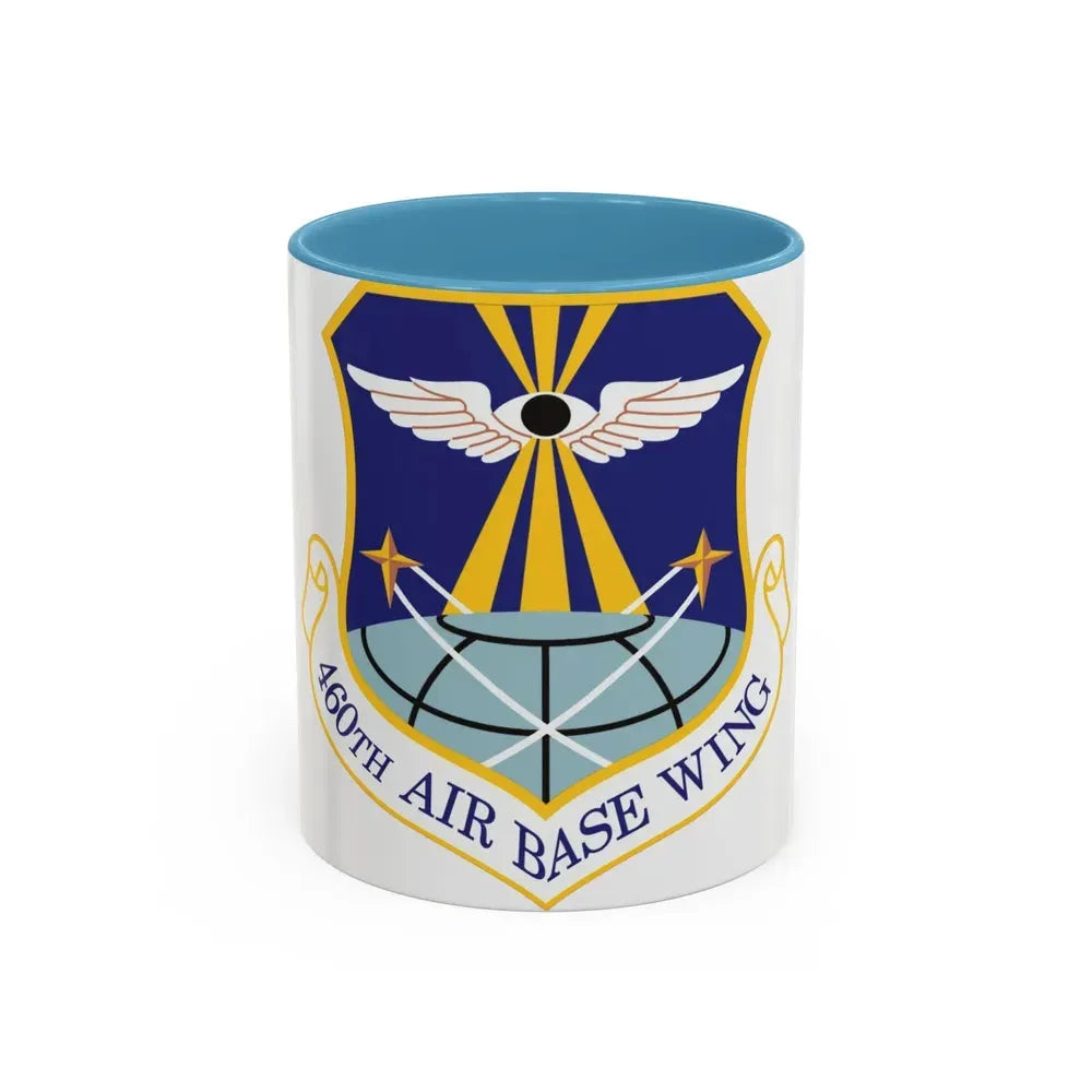 460th Air Base Wing (U.S. Air Force) Accent Coffee Mug 11oz Light Blue - Go Mug Yourself