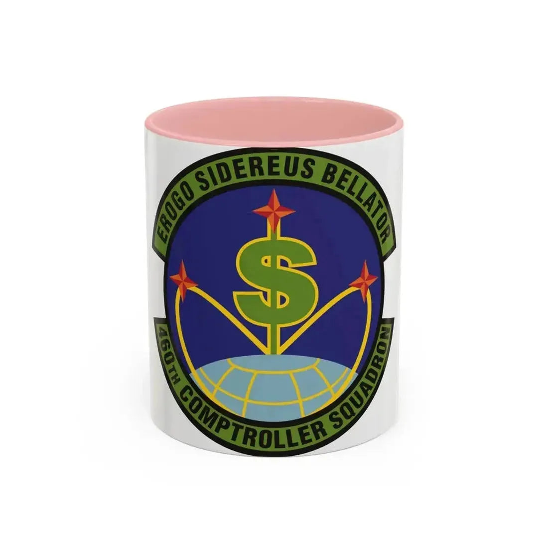 460th Comptroller Squadron (U.S. Air Force) Accent Coffee Mug 11oz Pink - Go Mug Yourself