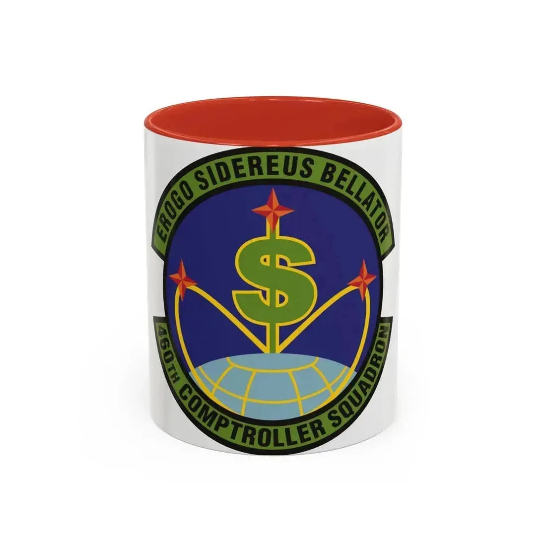 460th Comptroller Squadron (U.S. Air Force) Accent Coffee Mug 11oz Red - Go Mug Yourself