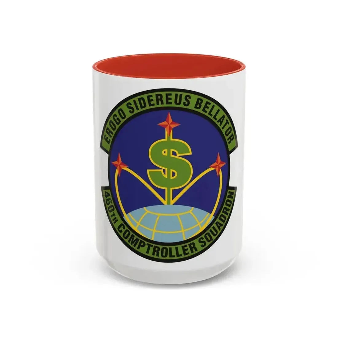 460th Comptroller Squadron (U.S. Air Force) Accent Coffee Mug 15oz Red - Go Mug Yourself
