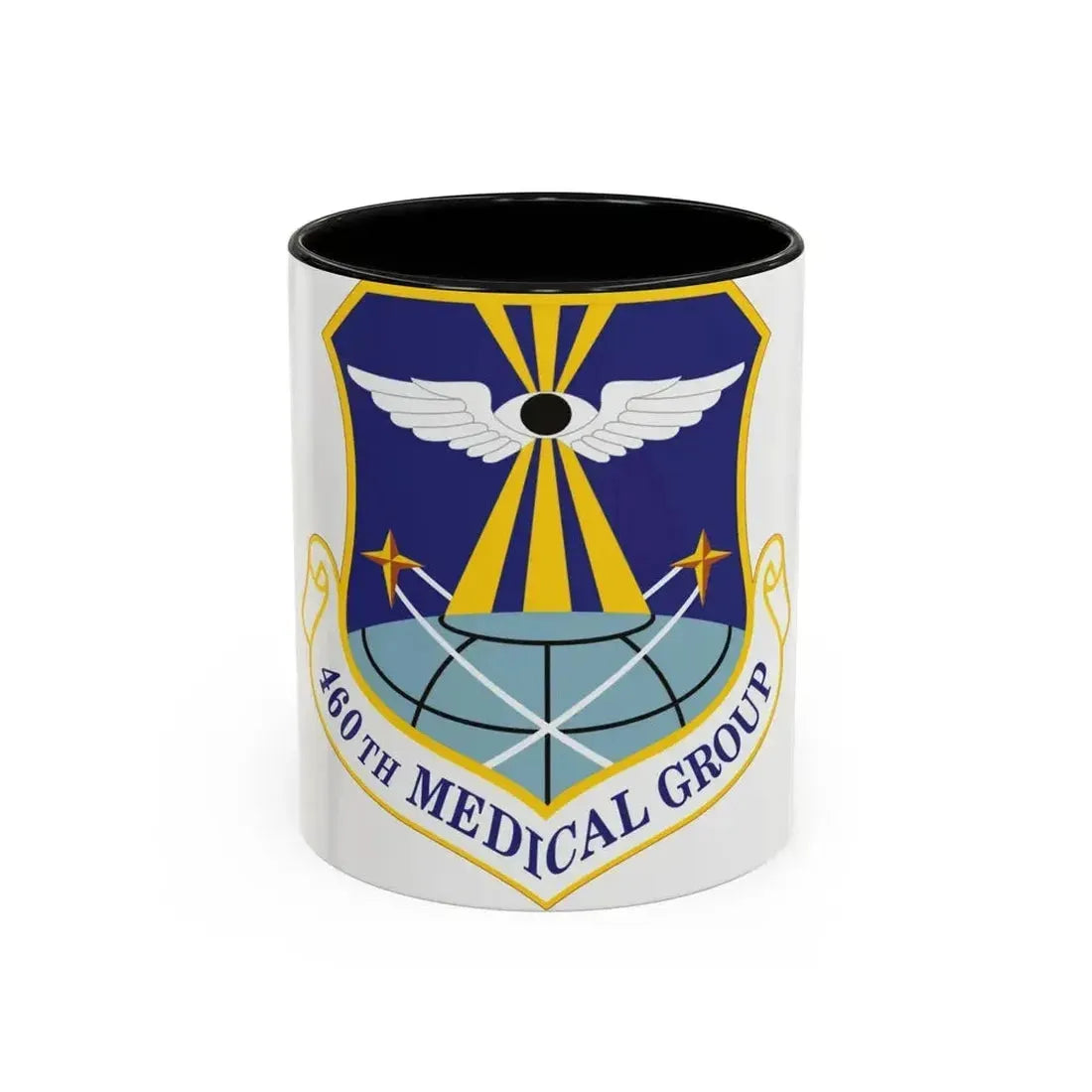 460th Medical Group (U.S. Air Force) Accent Coffee Mug 11oz Black - Go Mug Yourself