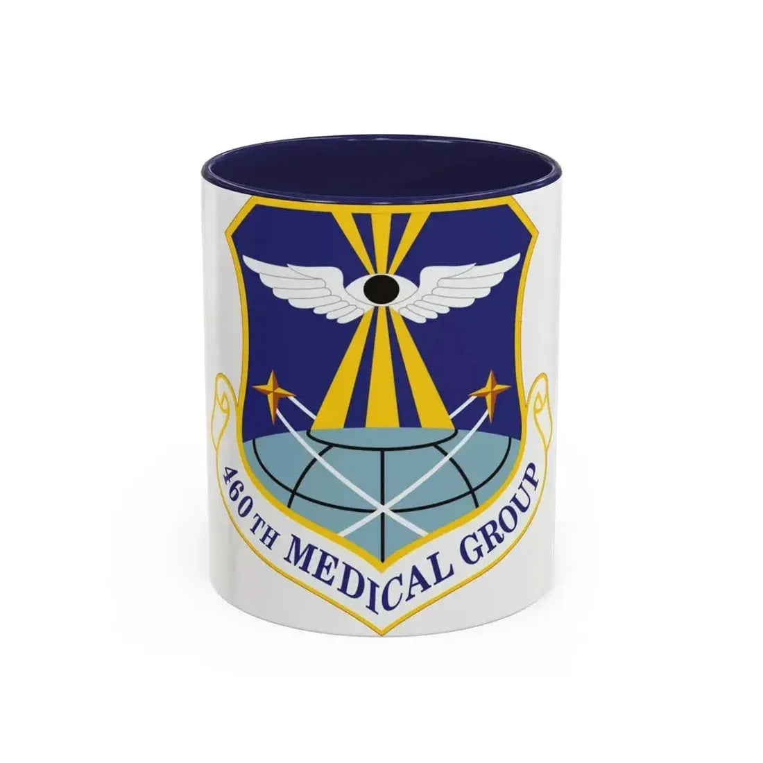 460th Medical Group (U.S. Air Force) Accent Coffee Mug 11oz Navy - Go Mug Yourself