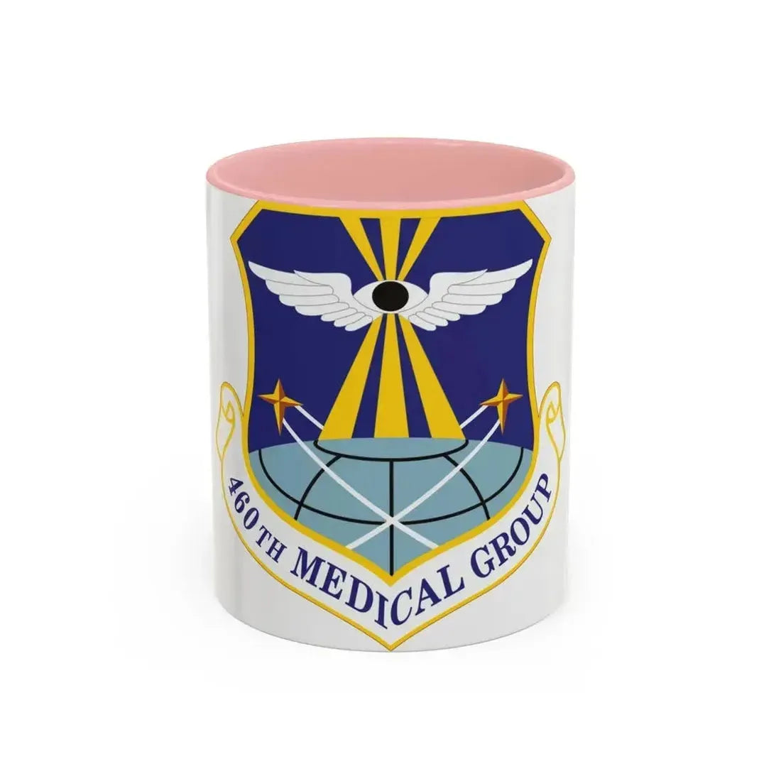 460th Medical Group (U.S. Air Force) Accent Coffee Mug 11oz Pink - Go Mug Yourself