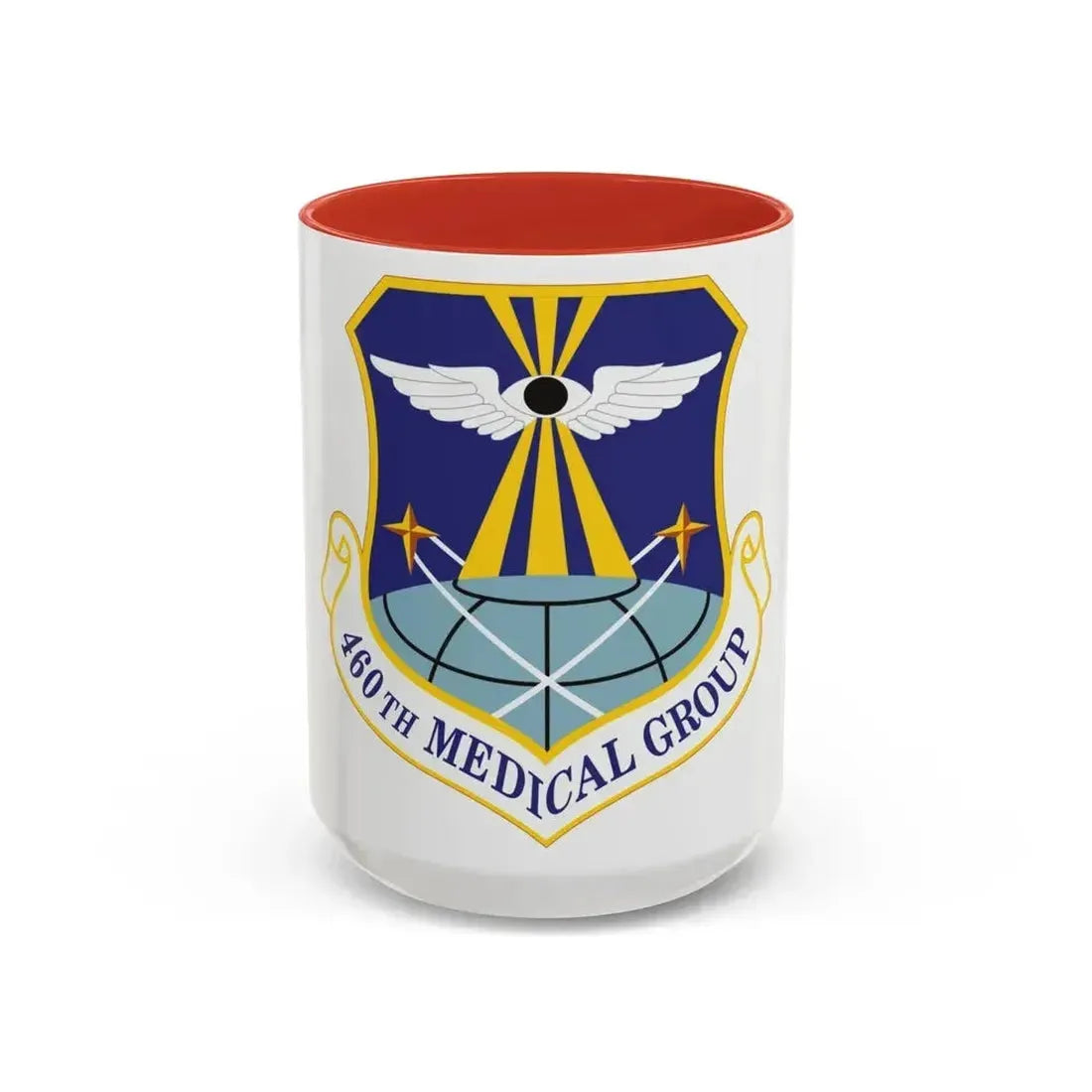460th Medical Group (U.S. Air Force) Accent Coffee Mug 15oz Red - Go Mug Yourself