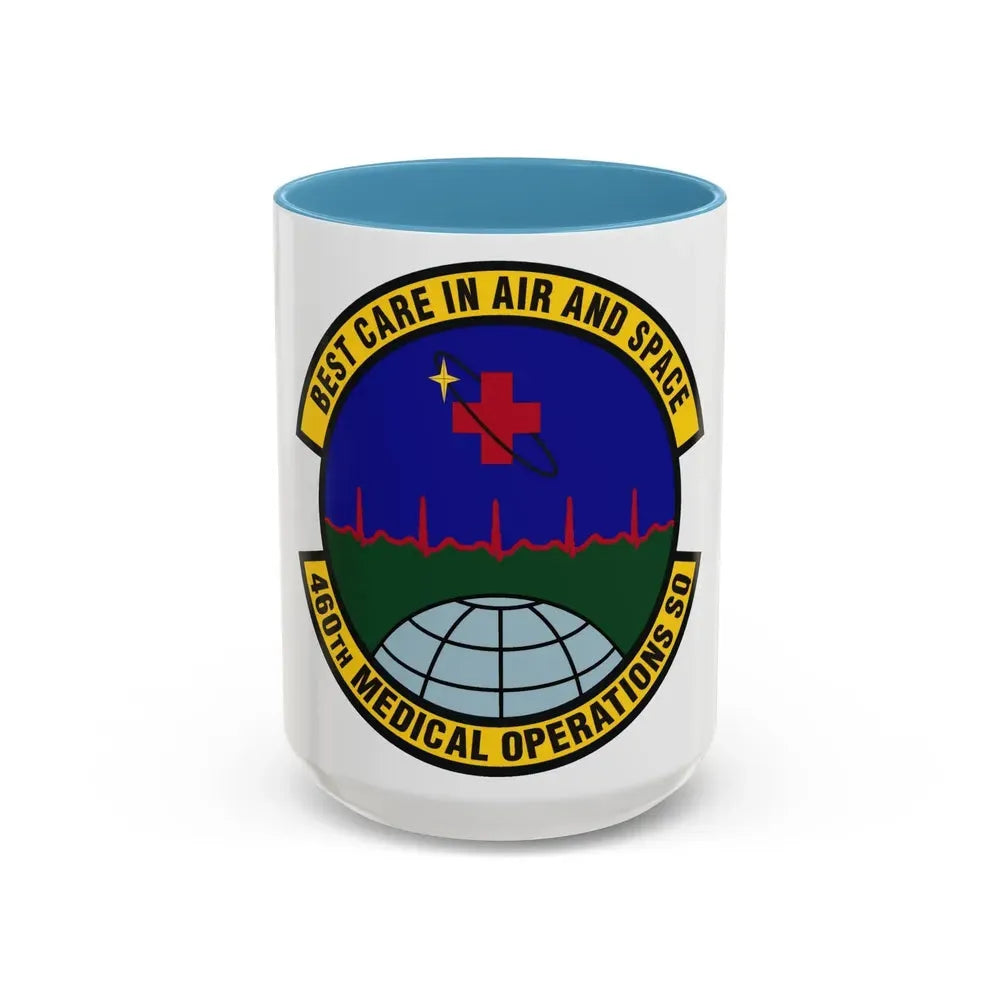 460th Medical Operations Squadron (U.S. Air Force) Accent Coffee Mug 15oz Light Blue - Go Mug Yourself