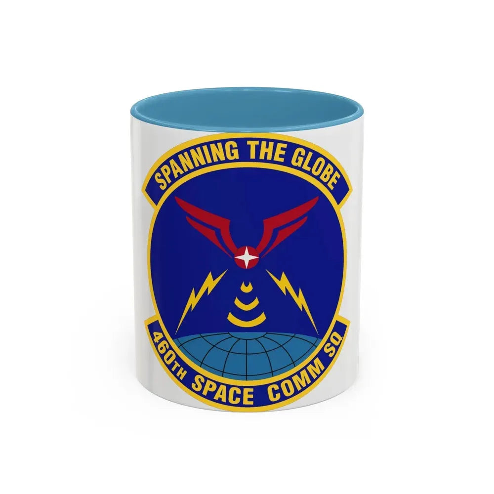 460th Space Communications Squadron (U.S. Air Force) Accent Coffee Mug 11oz Light Blue - Go Mug Yourself
