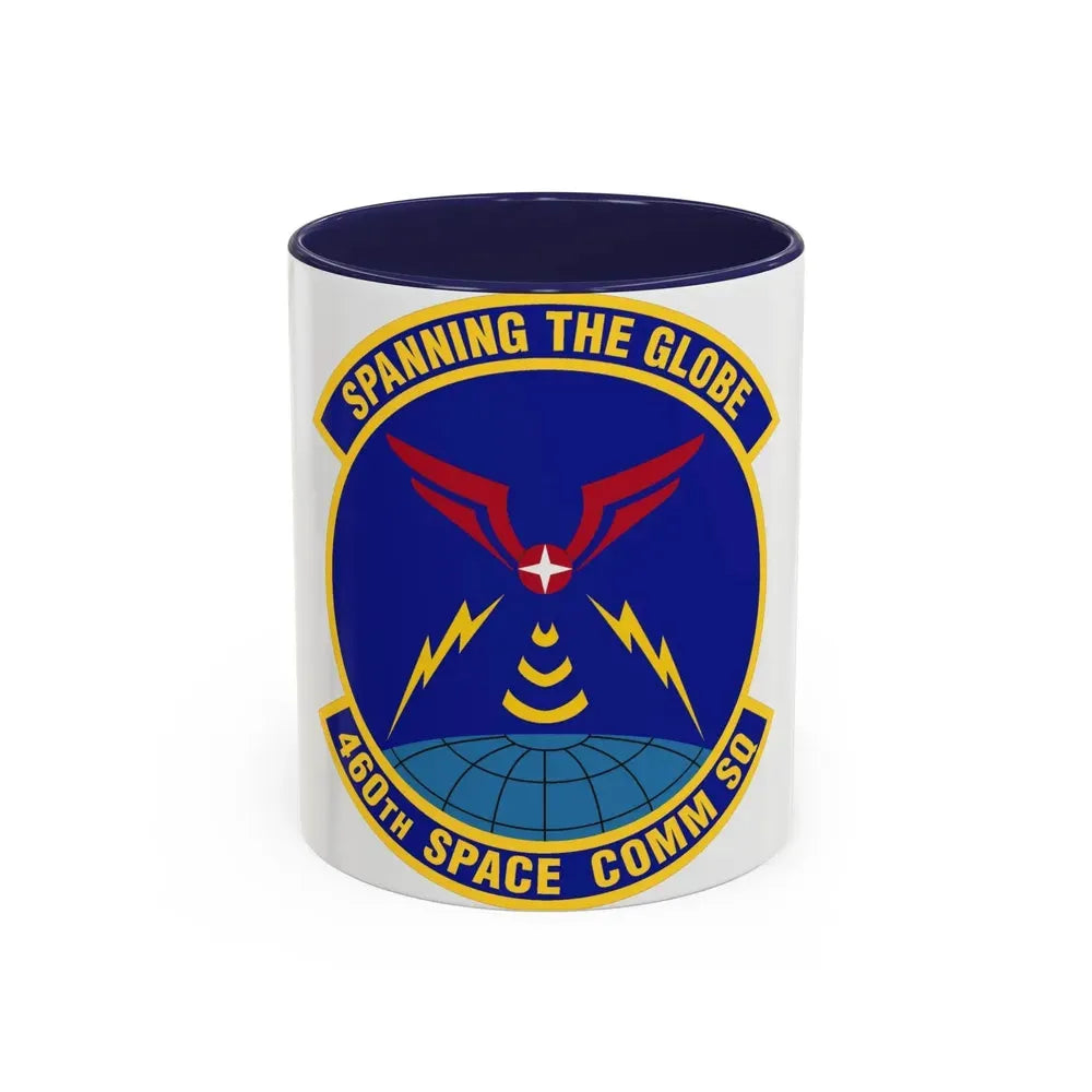 460th Space Communications Squadron (U.S. Air Force) Accent Coffee Mug 11oz Navy - Go Mug Yourself