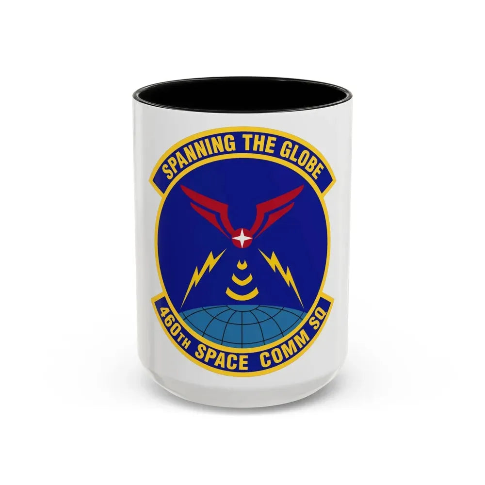 460th Space Communications Squadron (U.S. Air Force) Accent Coffee Mug 15oz Black - Go Mug Yourself