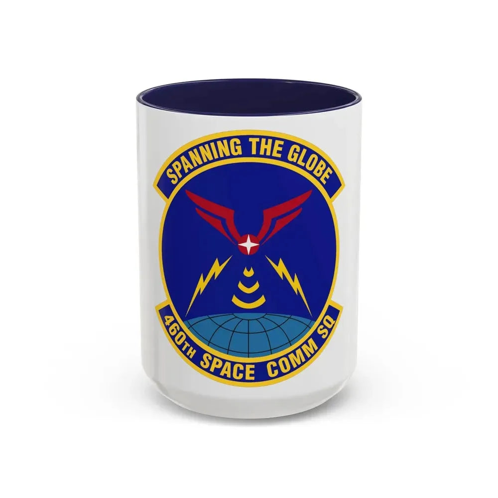 460th Space Communications Squadron (U.S. Air Force) Accent Coffee Mug 15oz Navy - Go Mug Yourself