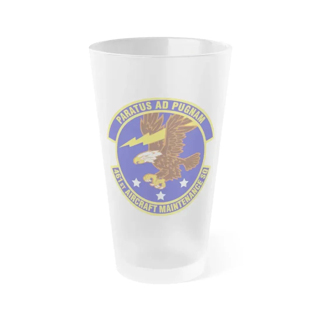 461st Aircraft Maintenance Squadron (U.S. Air Force) Frosted Pint Glass 16oz 16oz Frosted - Go Mug Yourself