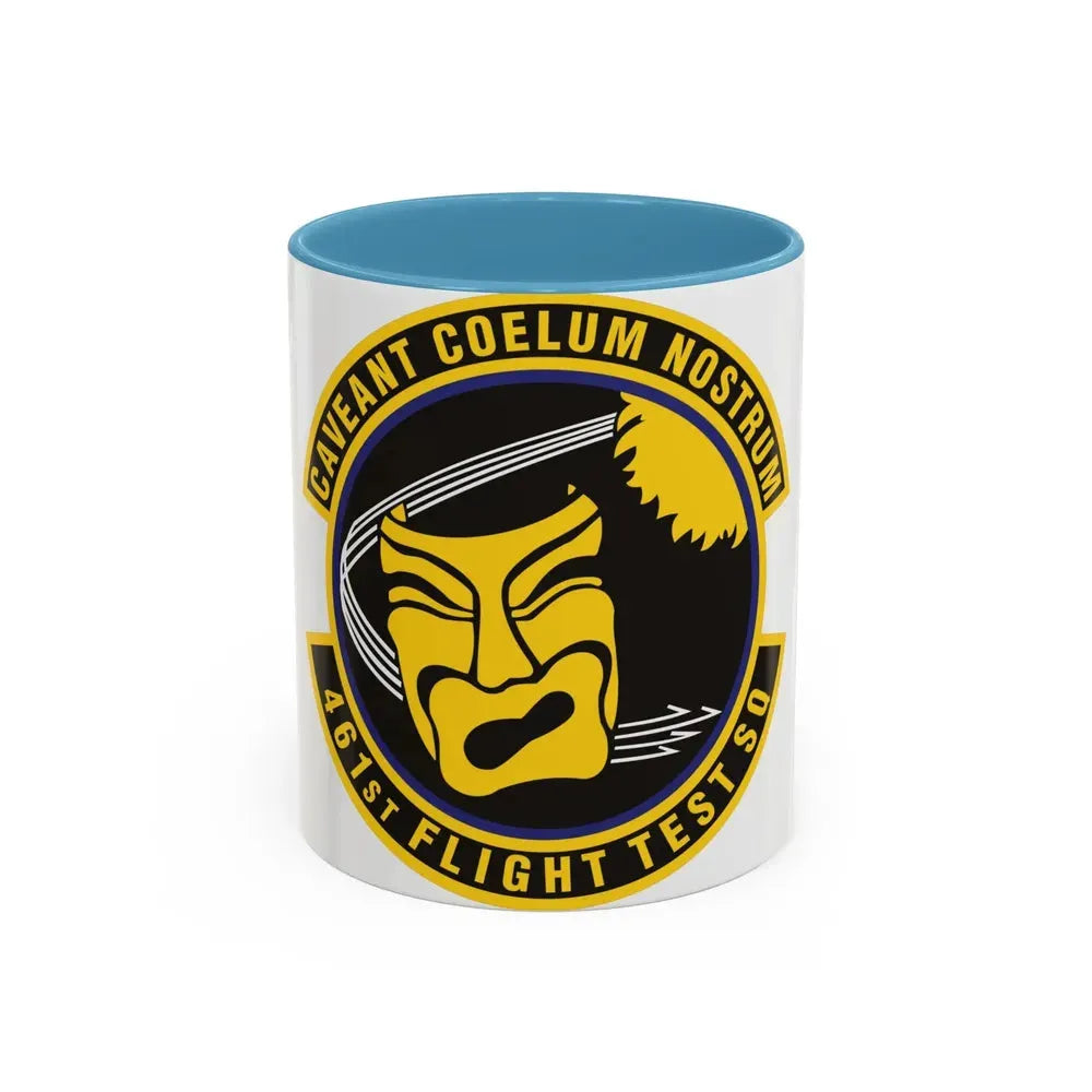 461st Flight Test Squadron (U.S. Air Force) Accent Coffee Mug 11oz Light Blue - Go Mug Yourself
