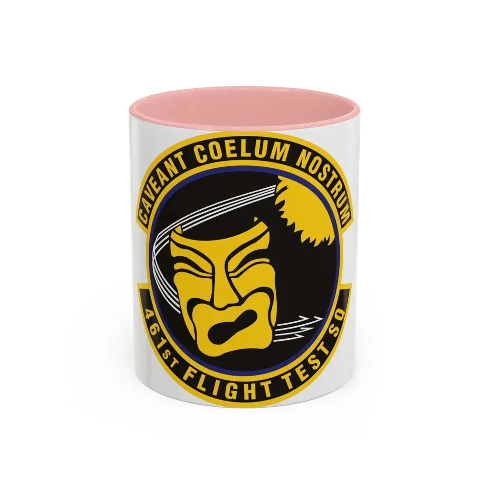 461st Flight Test Squadron (U.S. Air Force) Accent Coffee Mug 11oz Pink - Go Mug Yourself