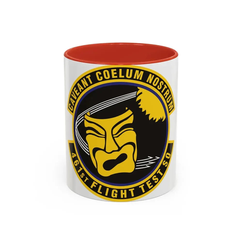 461st Flight Test Squadron (U.S. Air Force) Accent Coffee Mug 11oz Red - Go Mug Yourself