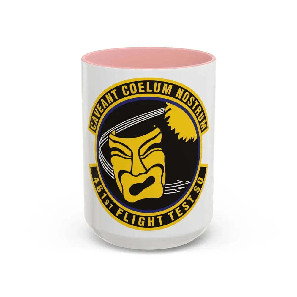461st Flight Test Squadron (U.S. Air Force) Accent Coffee Mug 15oz Pink - Go Mug Yourself