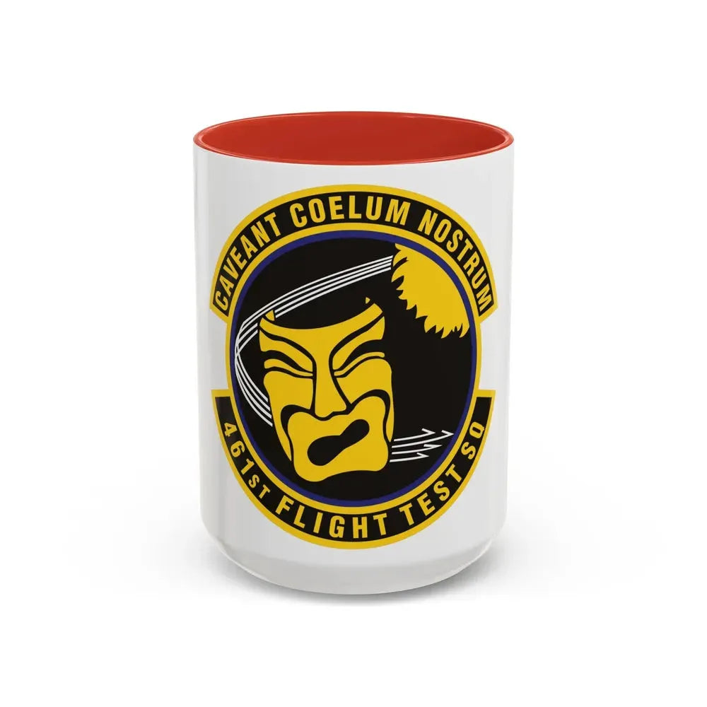 461st Flight Test Squadron (U.S. Air Force) Accent Coffee Mug 15oz Red - Go Mug Yourself