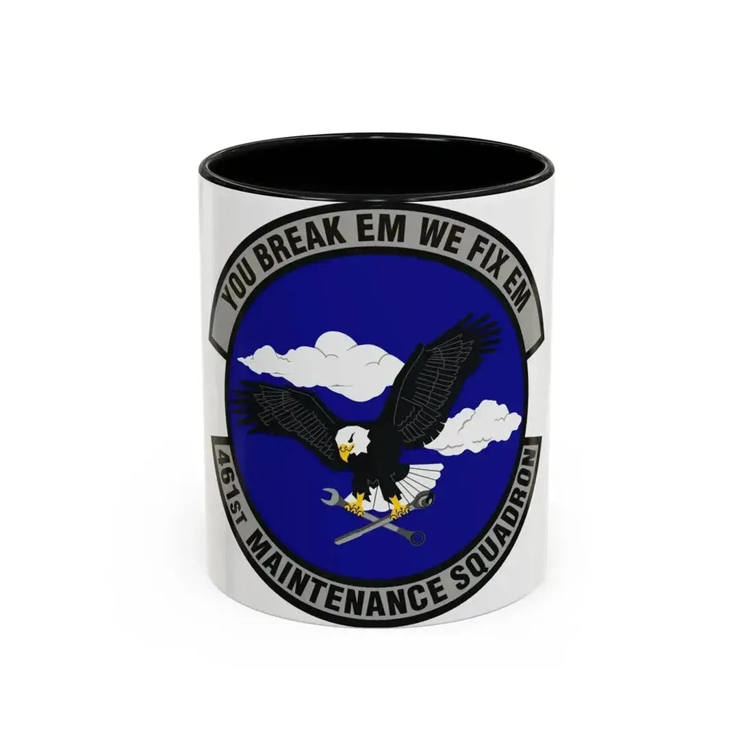 461st Maintenance Squadron (U.S. Air Force) Accent Coffee Mug 11oz Black - Go Mug Yourself