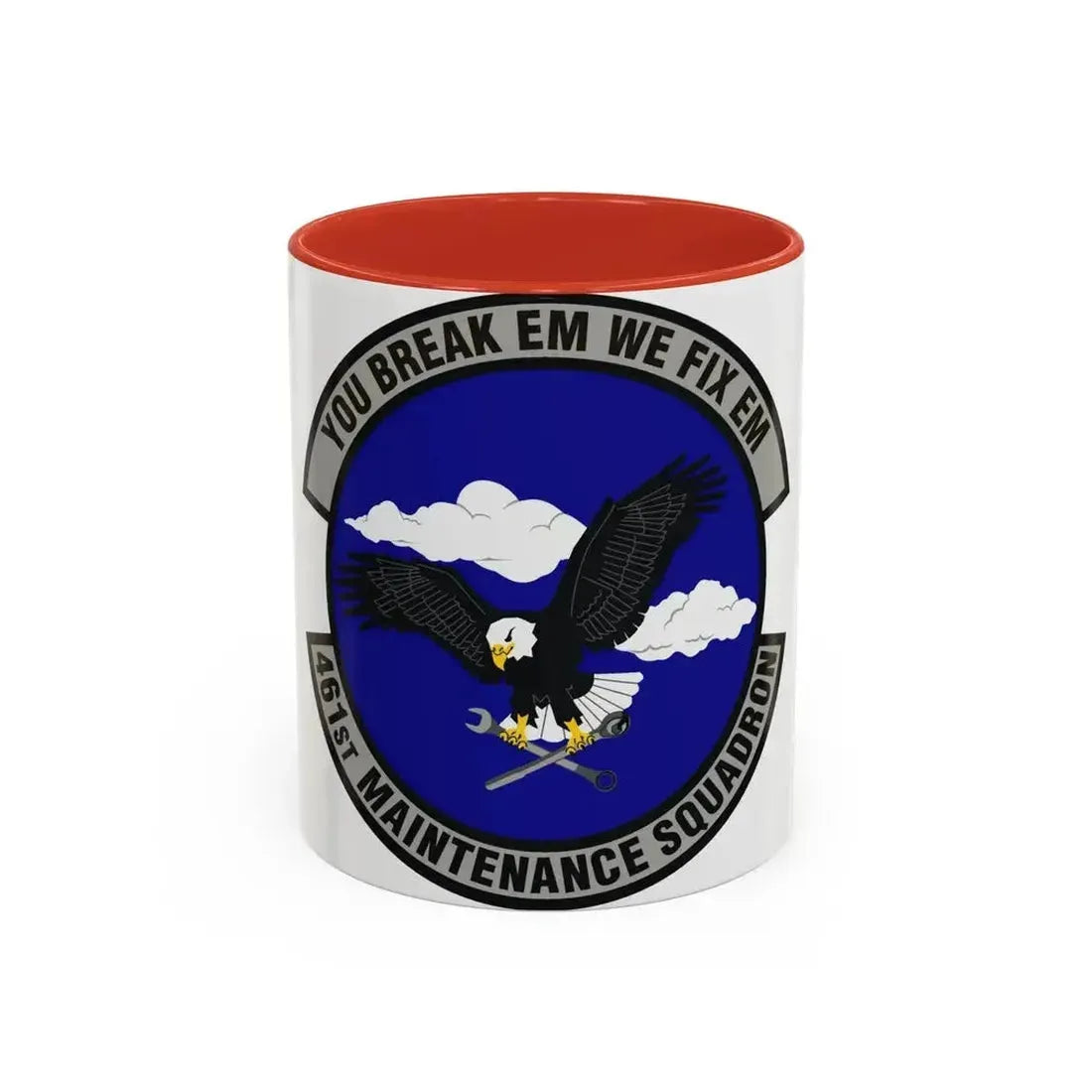 461st Maintenance Squadron (U.S. Air Force) Accent Coffee Mug 11oz Red - Go Mug Yourself