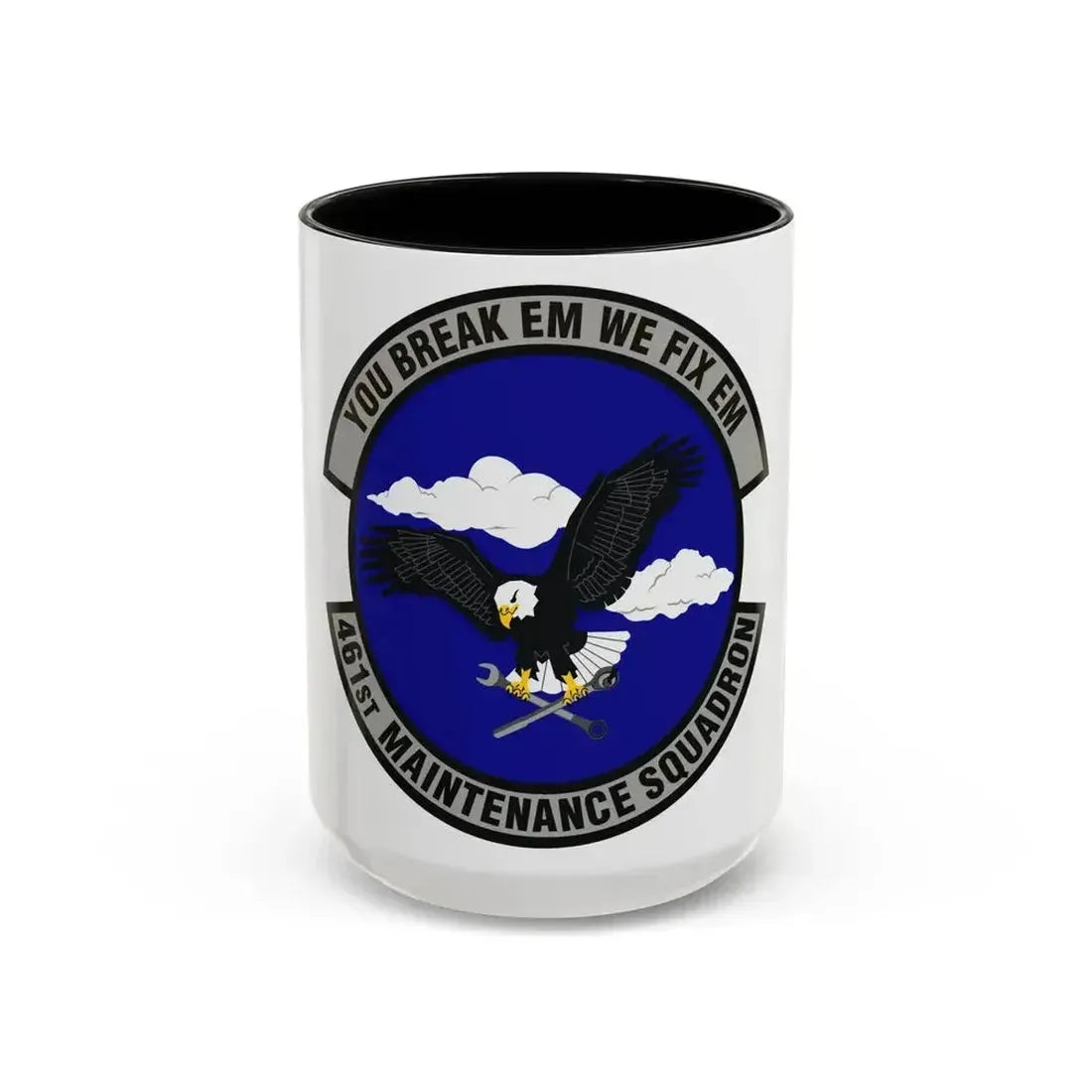 461st Maintenance Squadron (U.S. Air Force) Accent Coffee Mug 15oz Black - Go Mug Yourself
