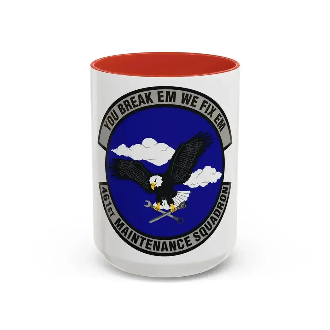 461st Maintenance Squadron (U.S. Air Force) Accent Coffee Mug 15oz Red - Go Mug Yourself