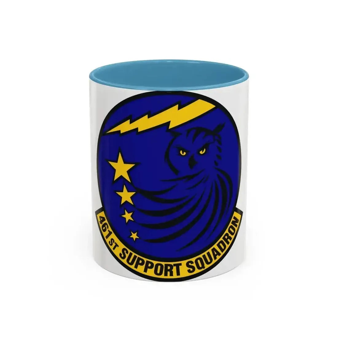461st Support Squadron (U.S. Air Force) Accent Coffee Mug 11oz Light Blue - Go Mug Yourself